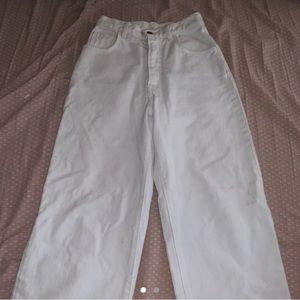 White wide legs pants from Los Angeles apparel!